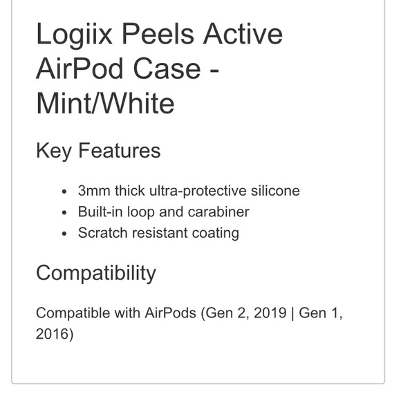 2 pk- Premium Silicone skins for AirPods (Gen 1&2) - Picture 2 of 3